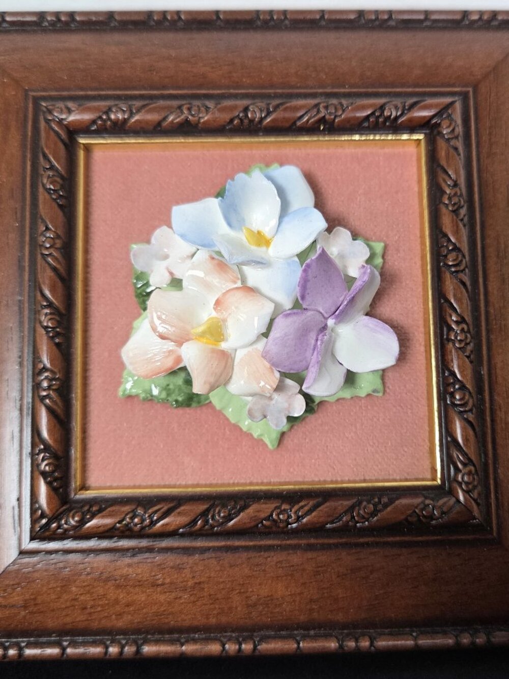 Porcelain Flower Wall Frame Swangrove Lmtd England